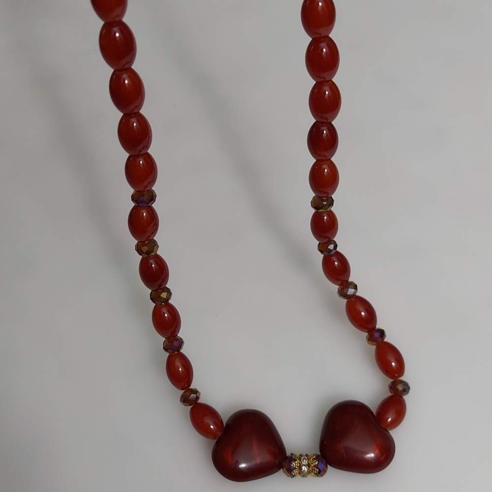Handmade hearts necklace - Picture 10 of 10